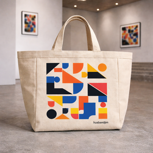 Juco Market Tote – Rubber-Lined, Short Handles