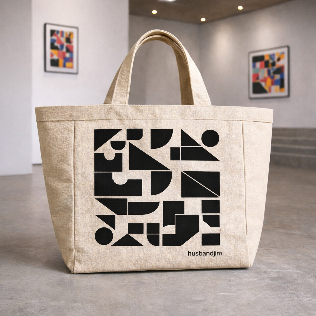 Juco Market Tote – Rubber-Lined, Short Handles