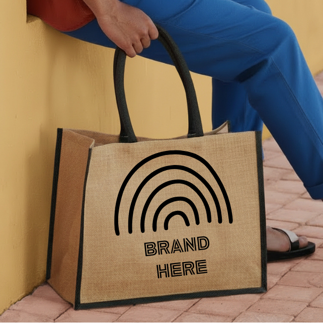 Starched Jute Classic Shopper (Ref: SW470)