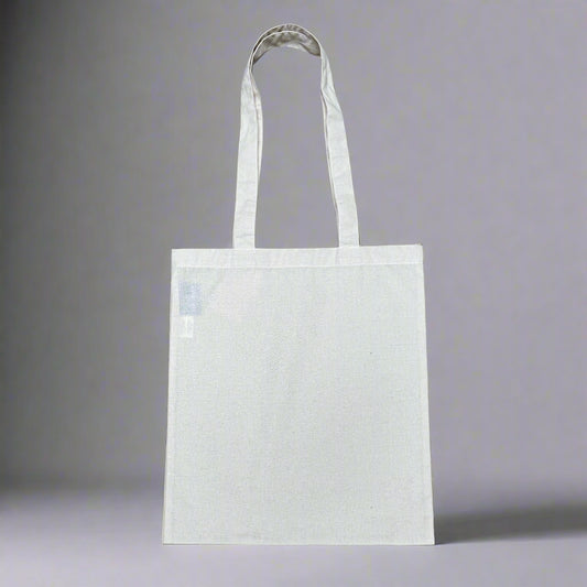 Blank Daily Tote Bag, Recycled Cotton - Natural (T01)