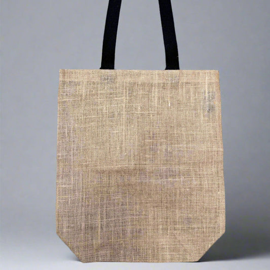 Daily Tote T1 Jute Tote (Natural/Black Handles) - 37x42