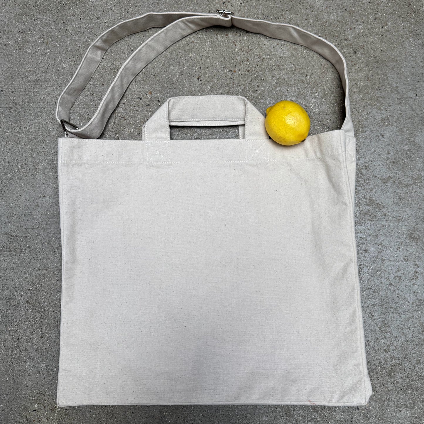 Blank City Tote Bag, Recycled Cotton - Natural (T2)
