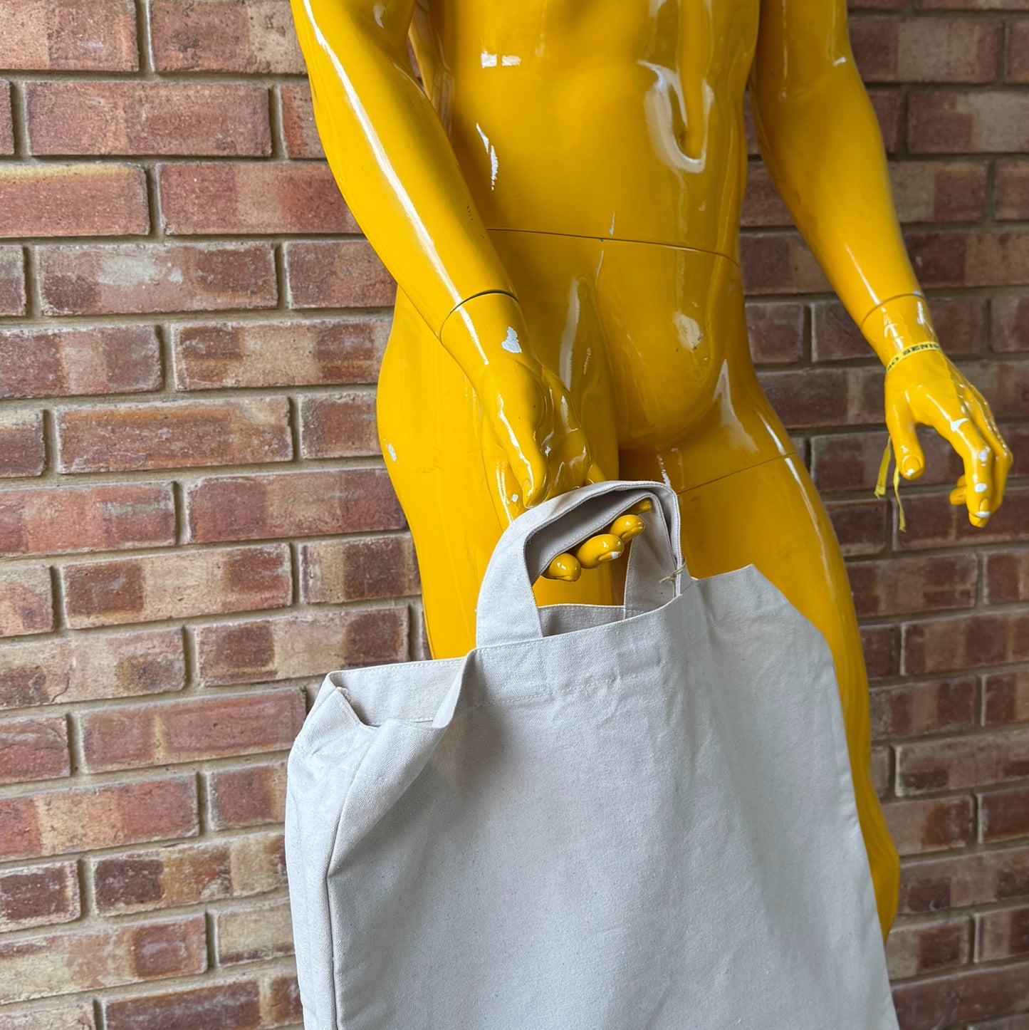 Blank City Tote Bag, Recycled Cotton - Natural (T2)