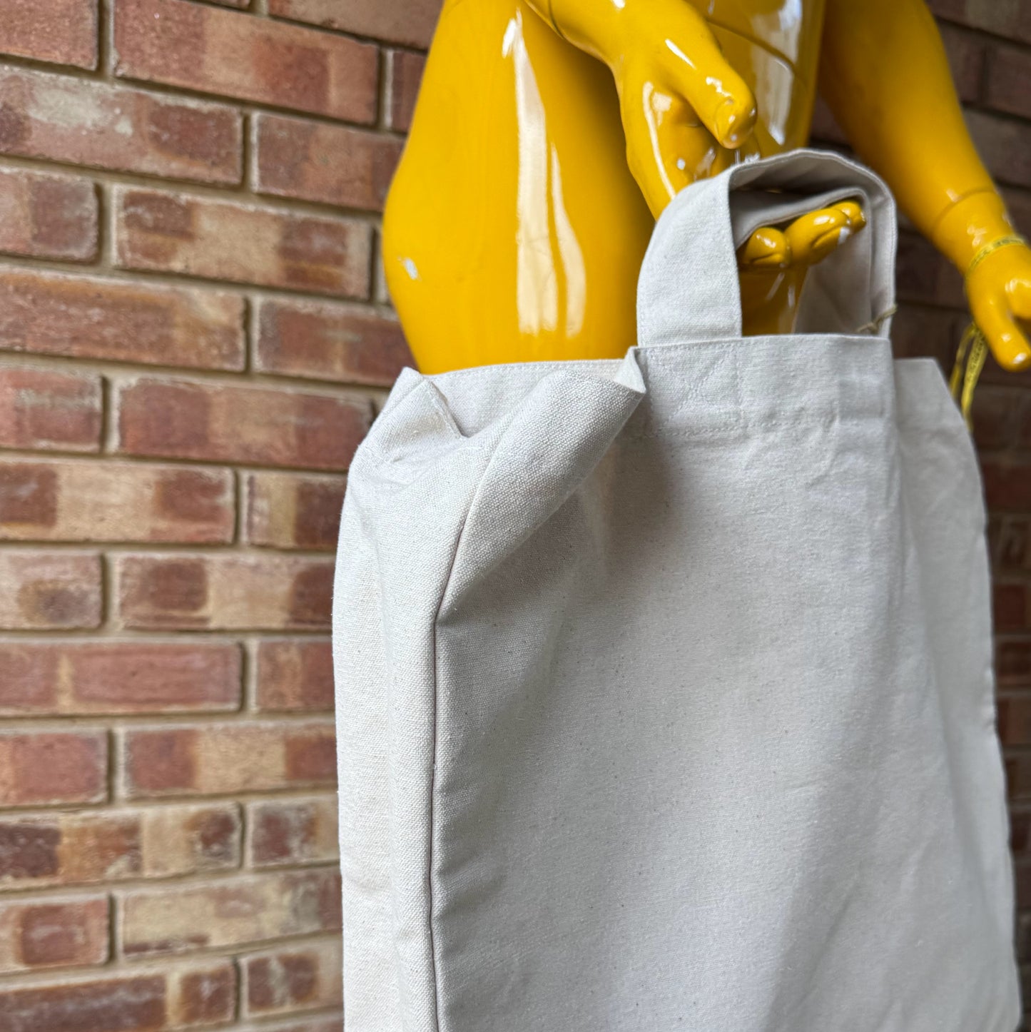 Blank City Tote Bag, Recycled Cotton - Natural (T2)
