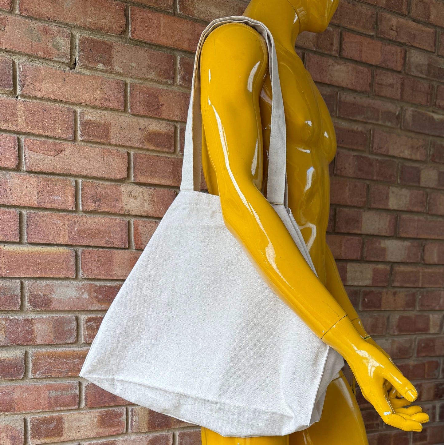 Blank Over Tote Bag, Recycled Cotton Tote - Natural (T9)