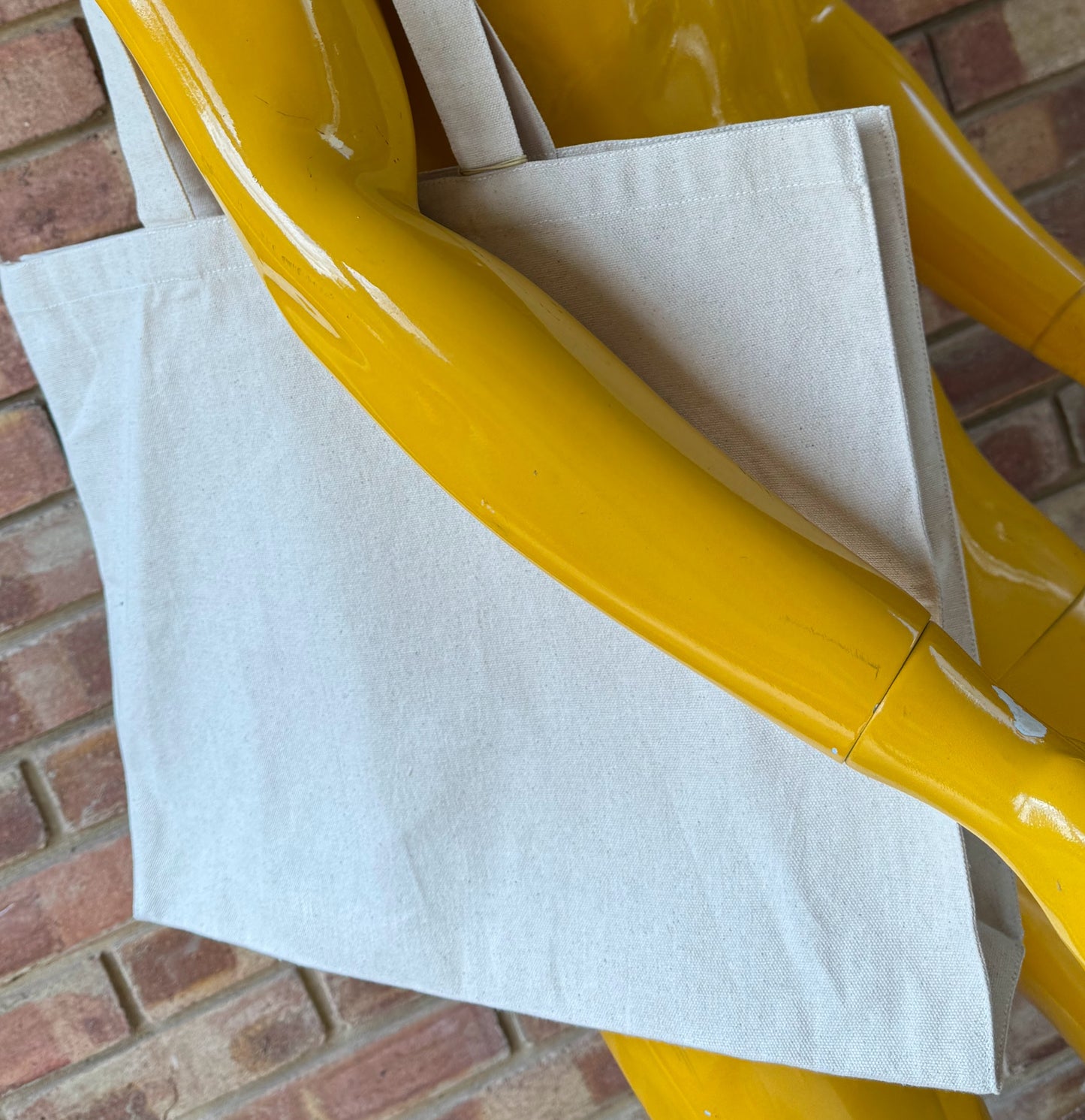 Blank Over Tote Bag, Recycled Cotton Tote - Natural (T9)