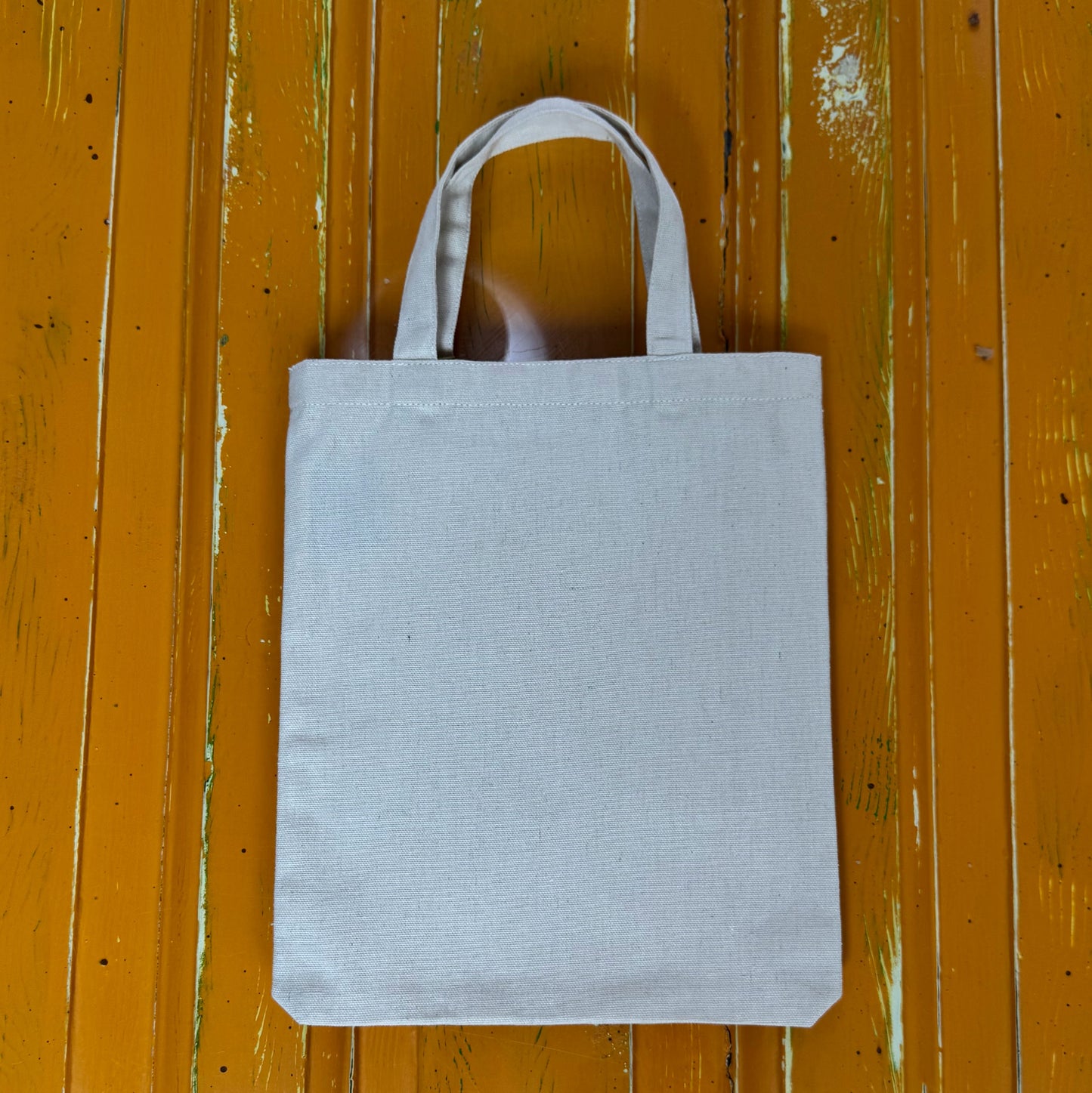 Blank Mini Tote Bag, Recycled Cotton - Natural (T3)