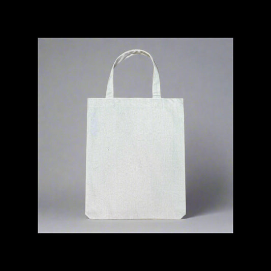 Blank Mini Tote Bag, Recycled Cotton - Natural (T3)