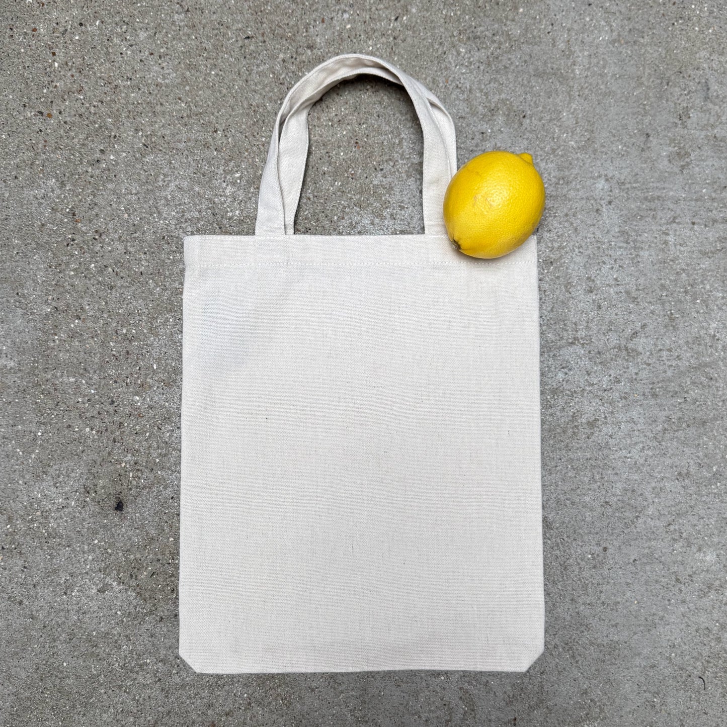 Blank Mini Tote Bag, Recycled Cotton - Natural (T3)