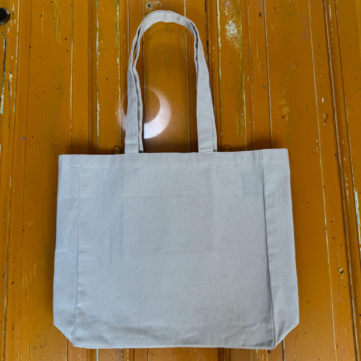 Blank Square Tote Bag, Recycled Cotton - Natural (T6)