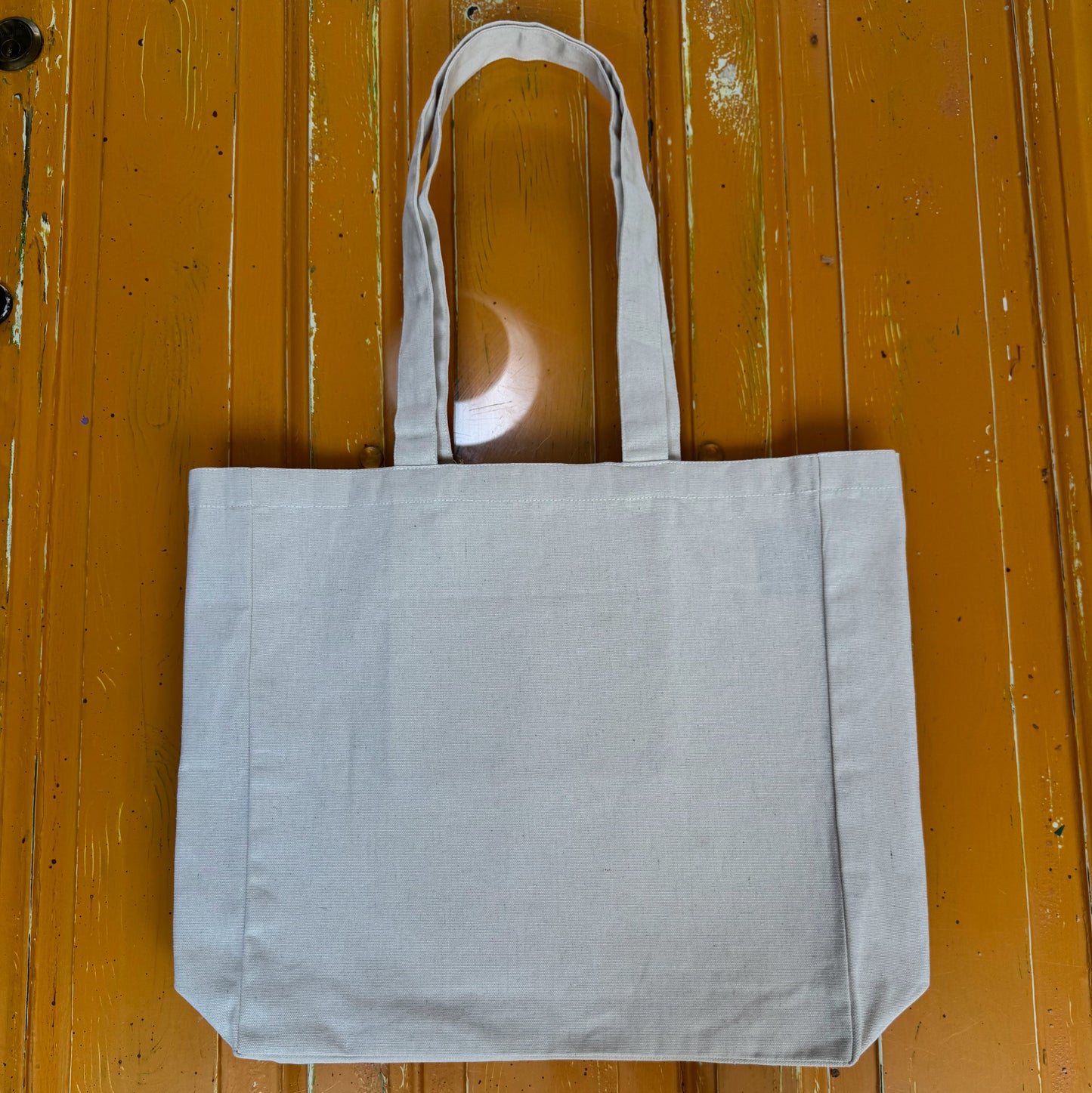Blank Square Tote Bag, Recycled Cotton - Natural (T6)