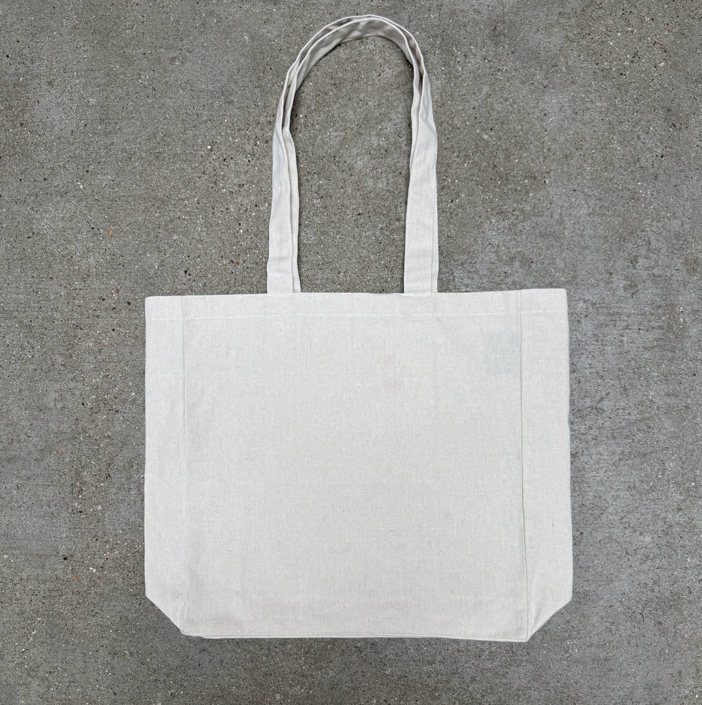 Blank Square Tote Bag, Recycled Cotton - Natural (T6)