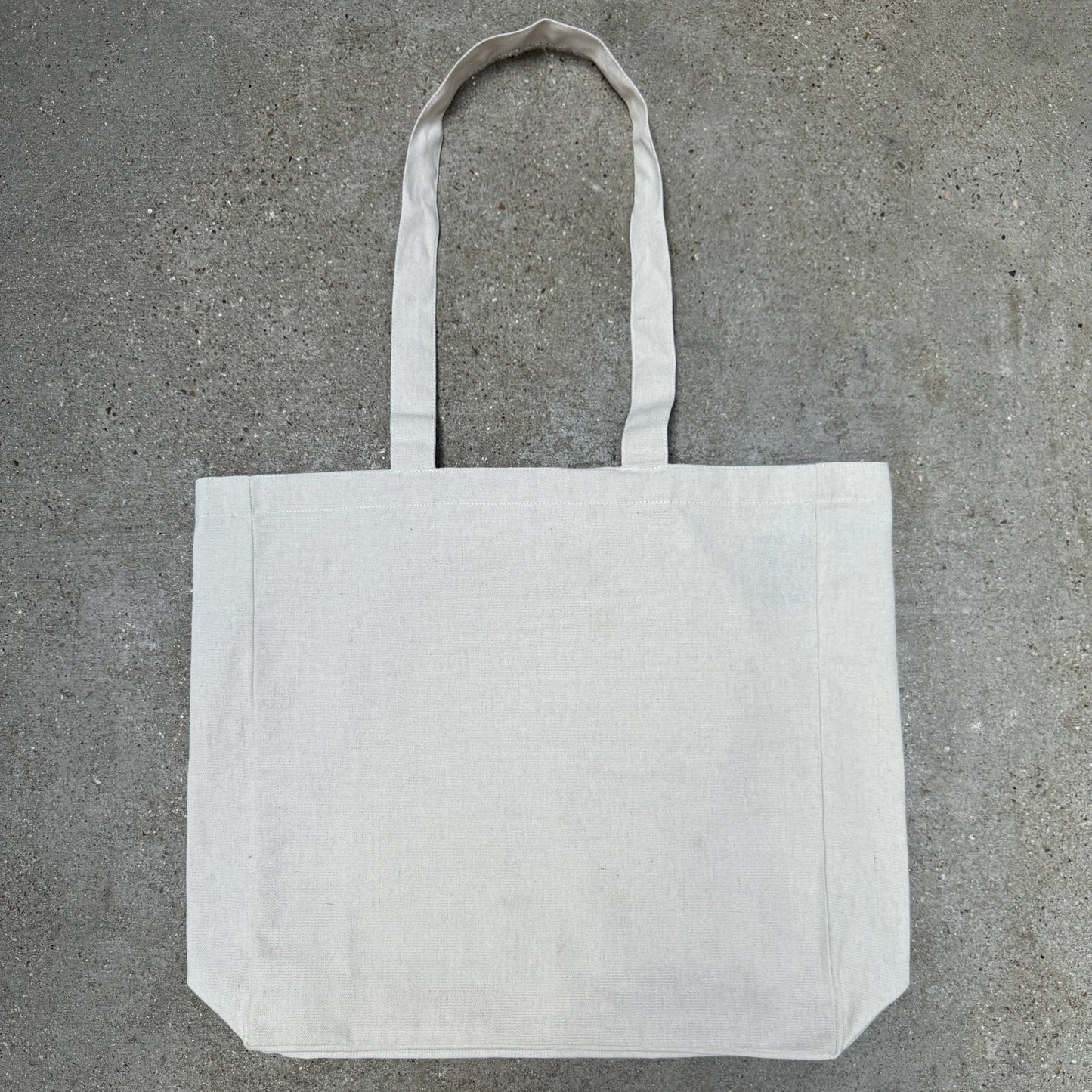 Blank Square Tote Bag, Recycled Cotton - Natural (T6)