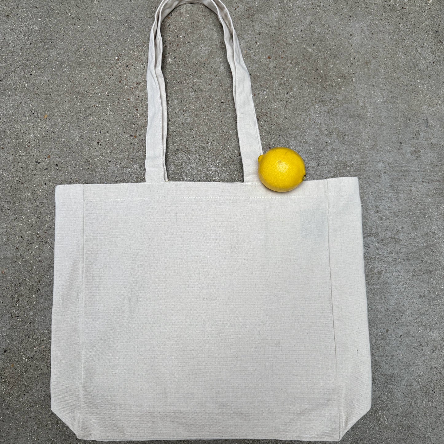 Blank Square Tote Bag, Recycled Cotton - Natural (T6)