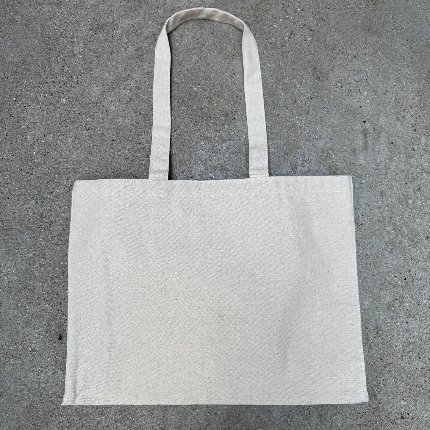 Blank Over Tote Bag, Recycled Cotton Tote - Natural (T9)