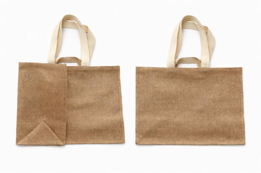 Blank Oversize Jute Shopper, Starched Jute - Natural (T05)